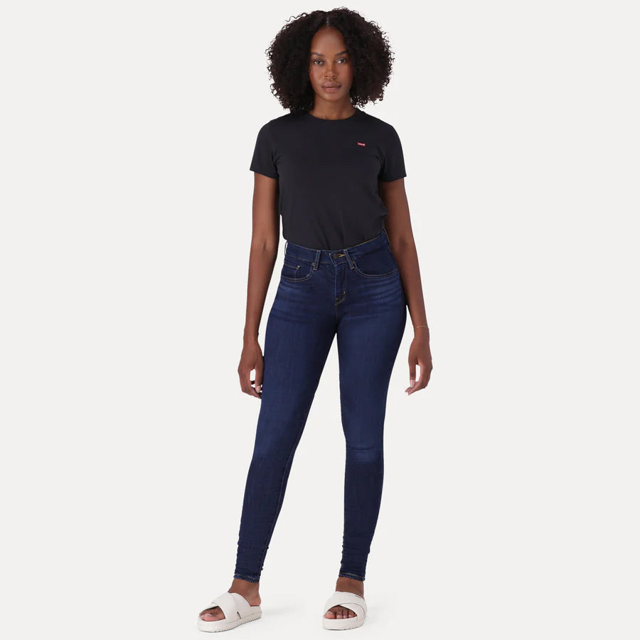 Calças Levis CURVY SUPER SKINNY CHELSEA CARBON GLOW