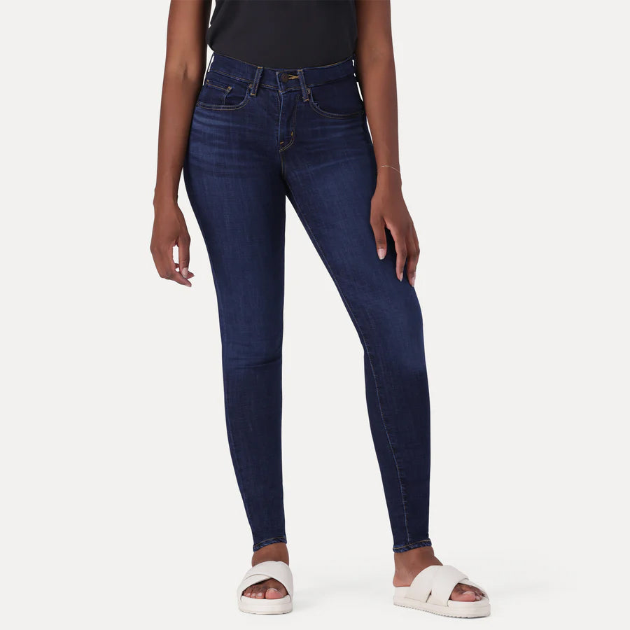 Calças Levis CURVY SUPER SKINNY CHELSEA CARBON GLOW