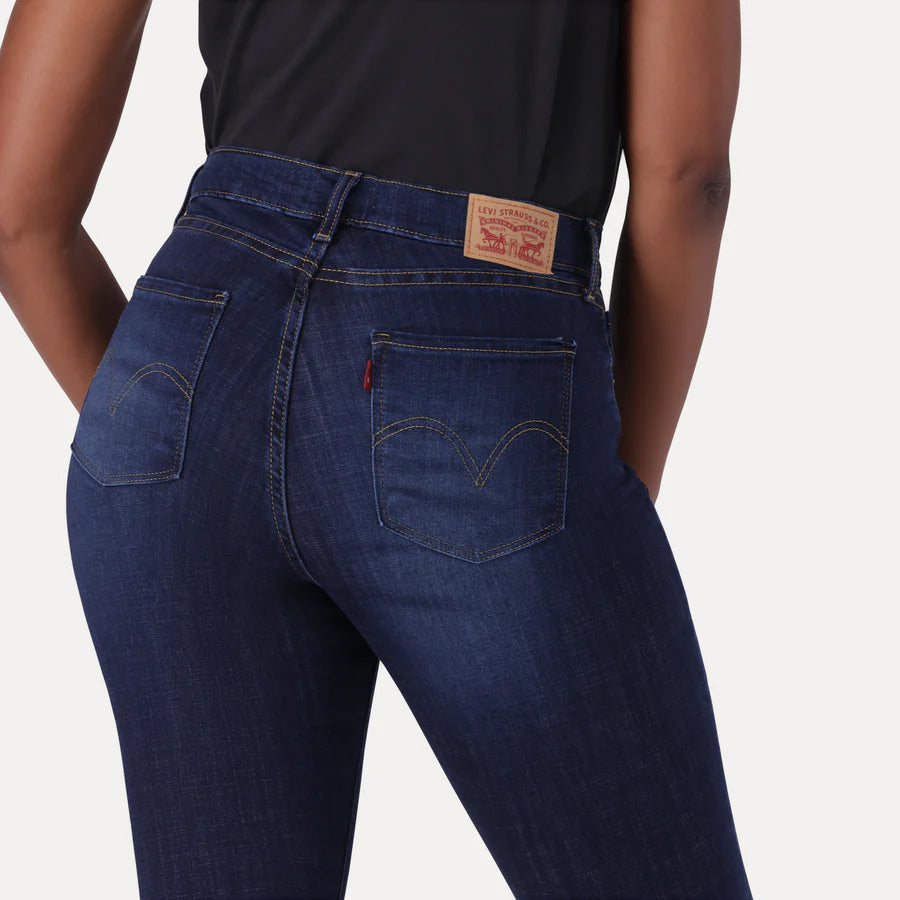 Calças Levis CURVY SUPER SKINNY CHELSEA CARBON GLOW