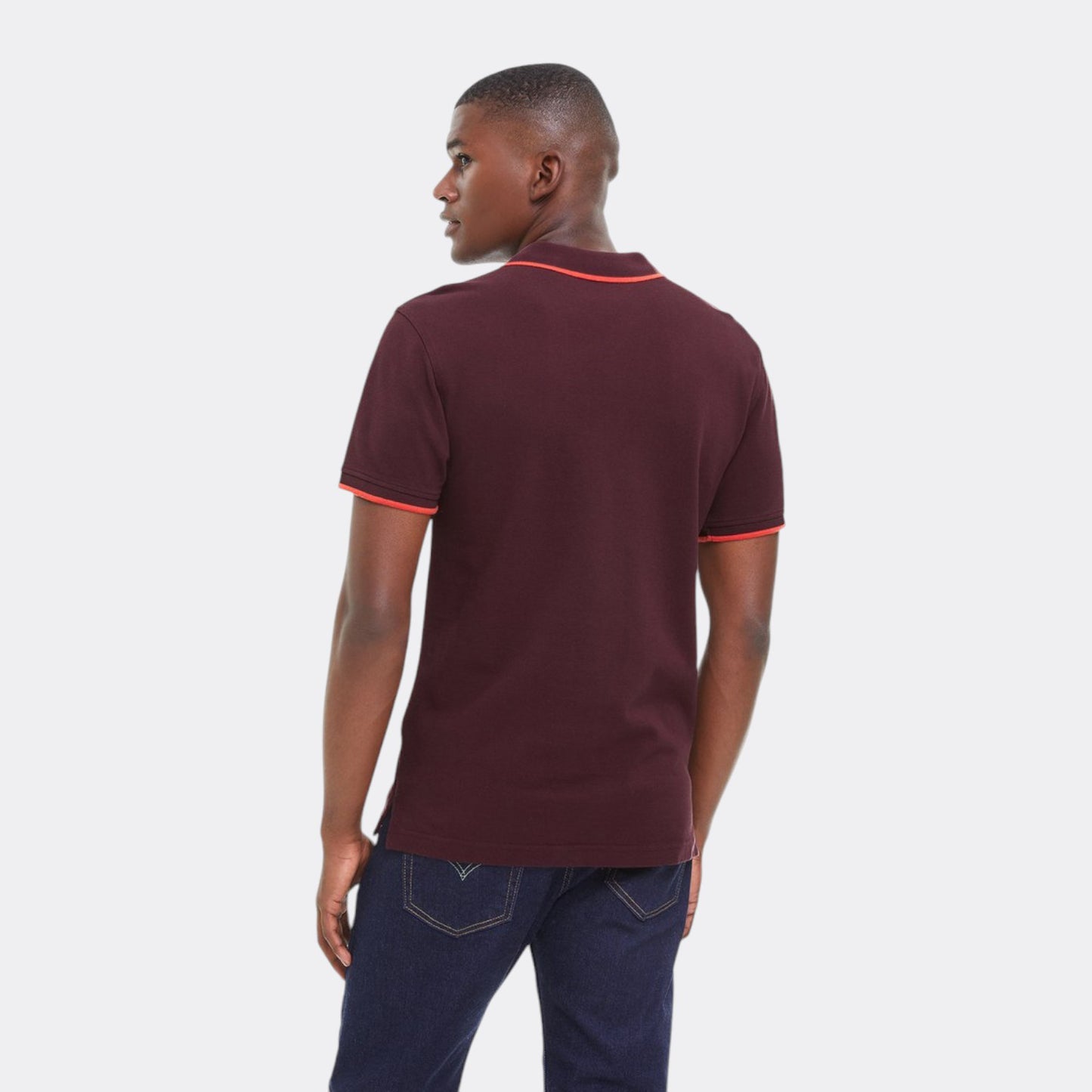 Polo Levis AMA HM POLO QUARTER TIPPING CHOCOLATE