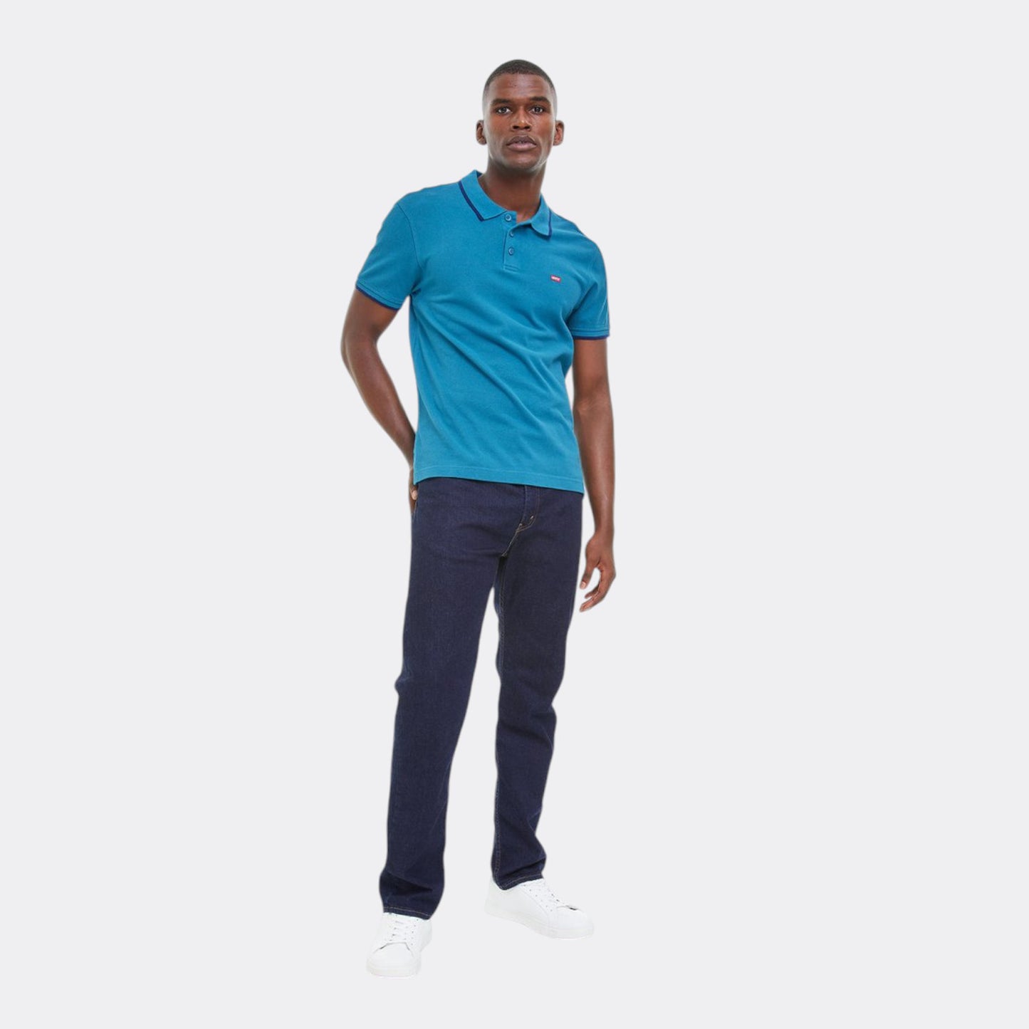 Polo Levis AMA HM POLO QUARTER TIPPING OCEAN DEPTHS