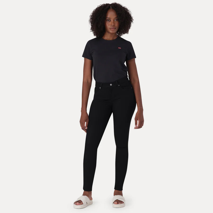 Calças Levis CURVY SKINNY SOFT BLACK