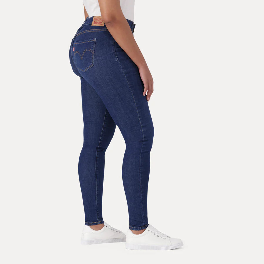 Calças Levis CURVY HIRISE SUPERSKINNY BLUE WAVE DARK