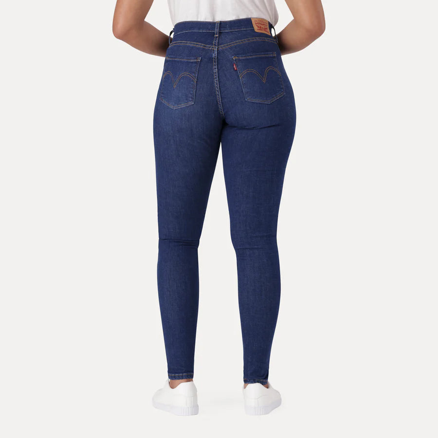 Calças Levis CURVY HIRISE SUPERSKINNY BLUE WAVE DARK