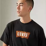 T-Shirt Levis GRAPHIC CREWNECK TEE VINTAGE PECAN BATWING