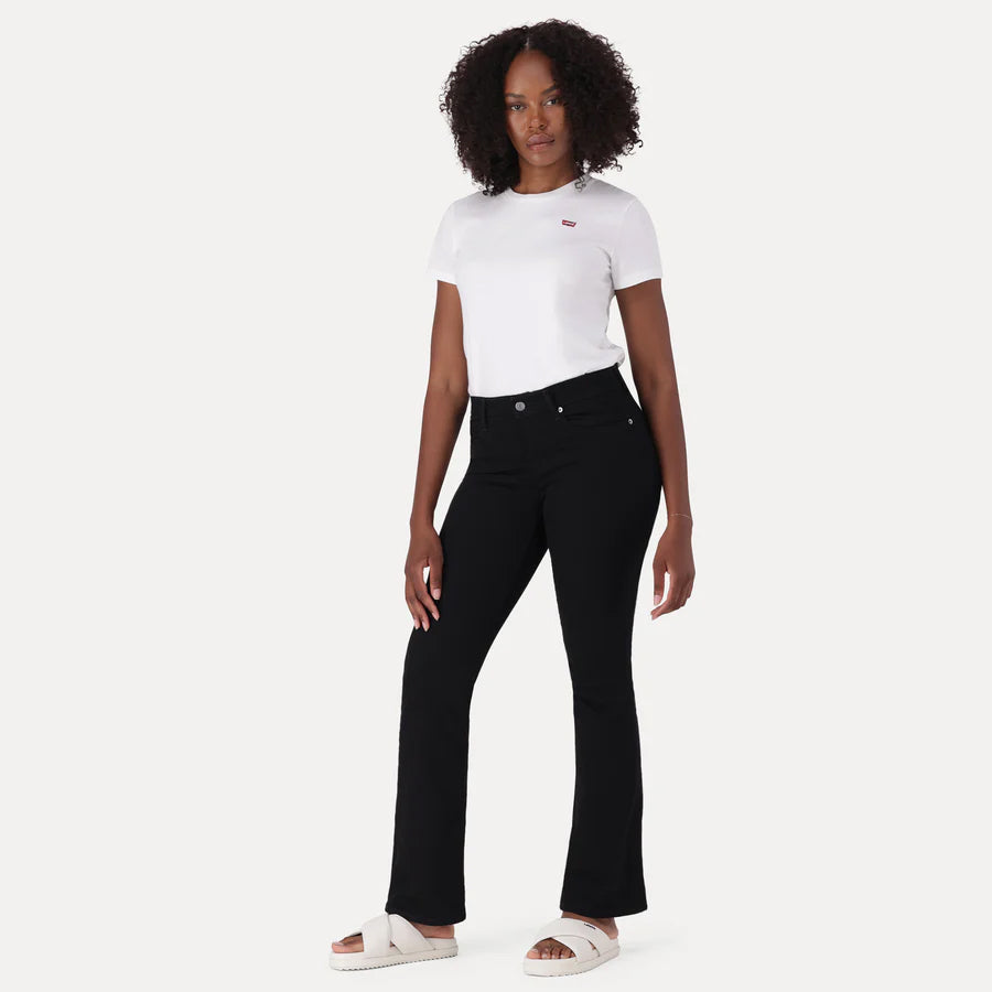 Calças Levis CURVY FLARE SOFT BLACK