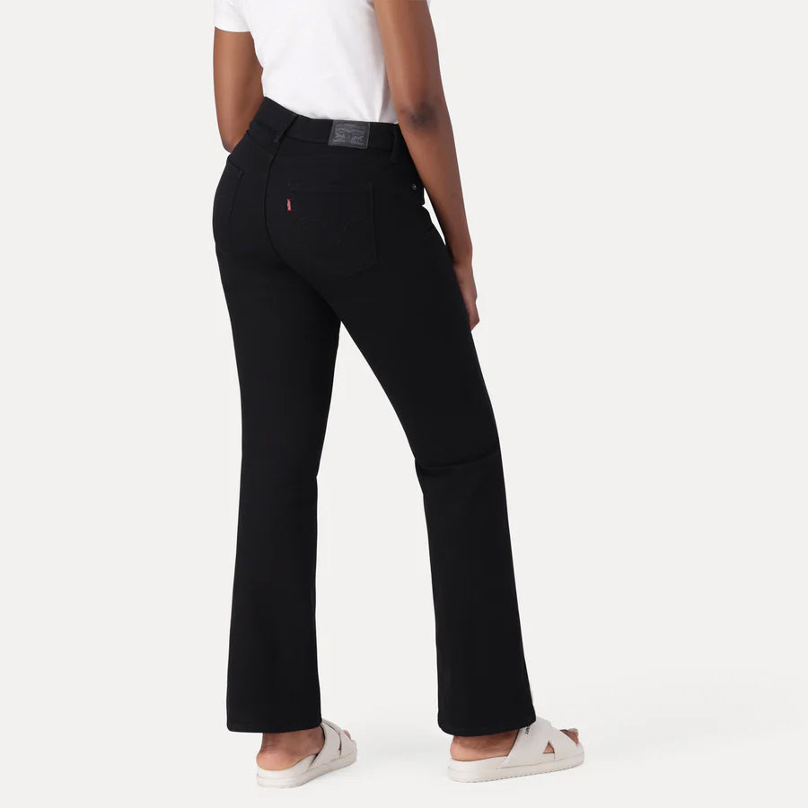 Calças Levis CURVY FLARE SOFT BLACK