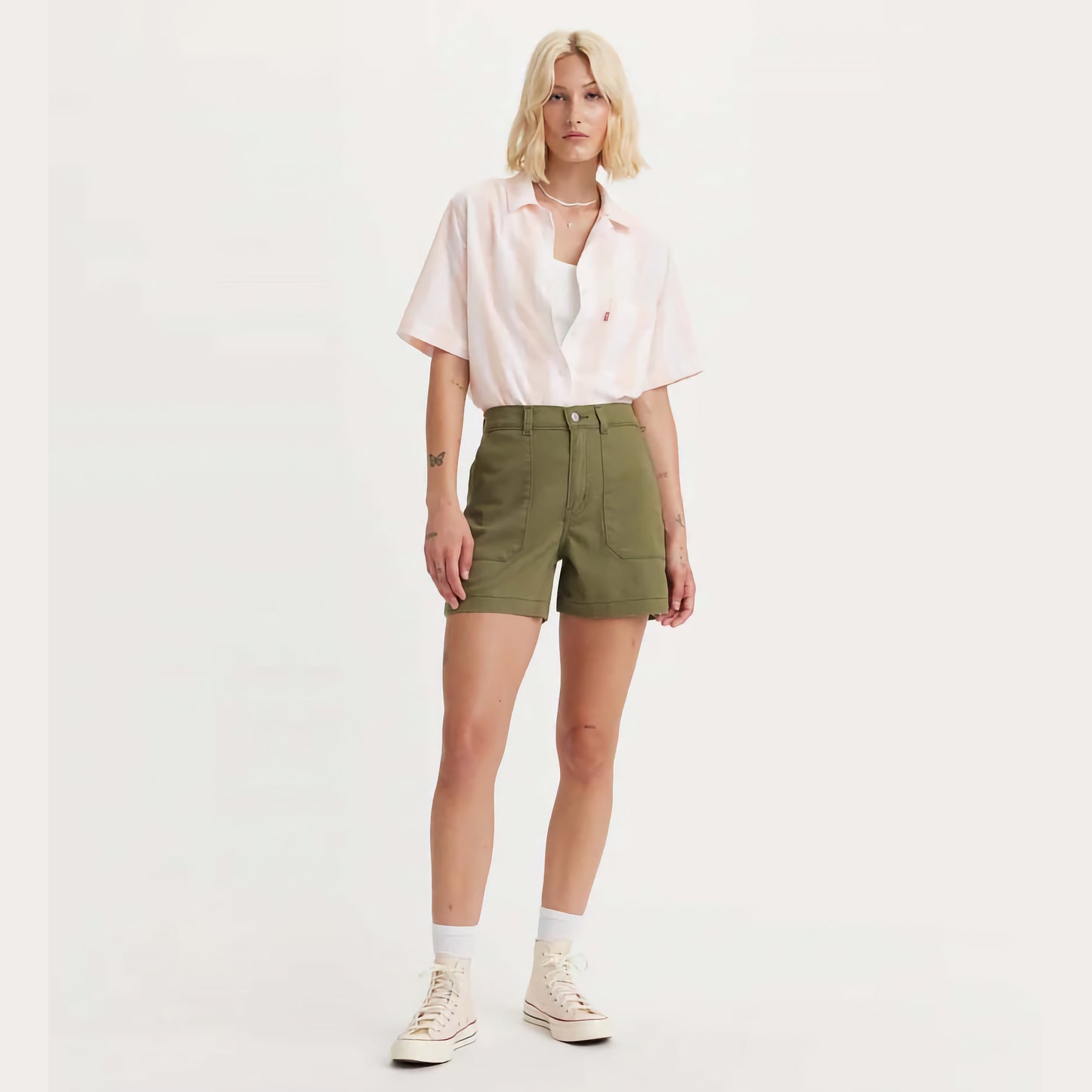 Calças Levis UTILITY SHORT OLIVE NIGHT