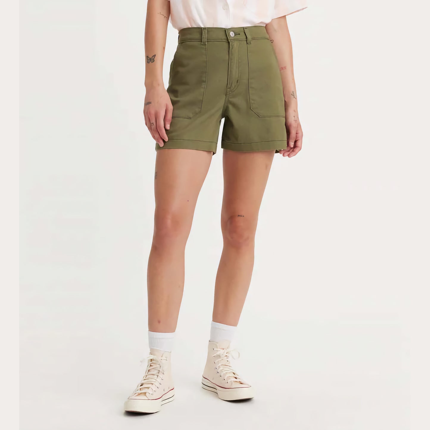 Calças Levis UTILITY SHORT OLIVE NIGHT