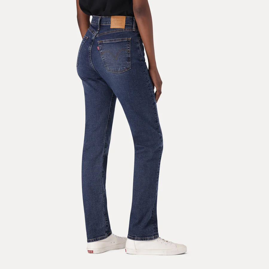 Calças Levis WEDGIE STRAIGHT INDIFFERENT INDIGO